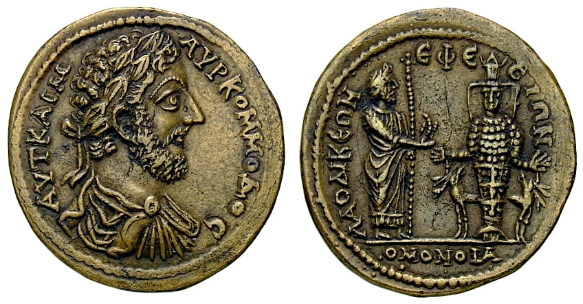 Coin Depicting Laodicean Zeus and Ephesian Artemis