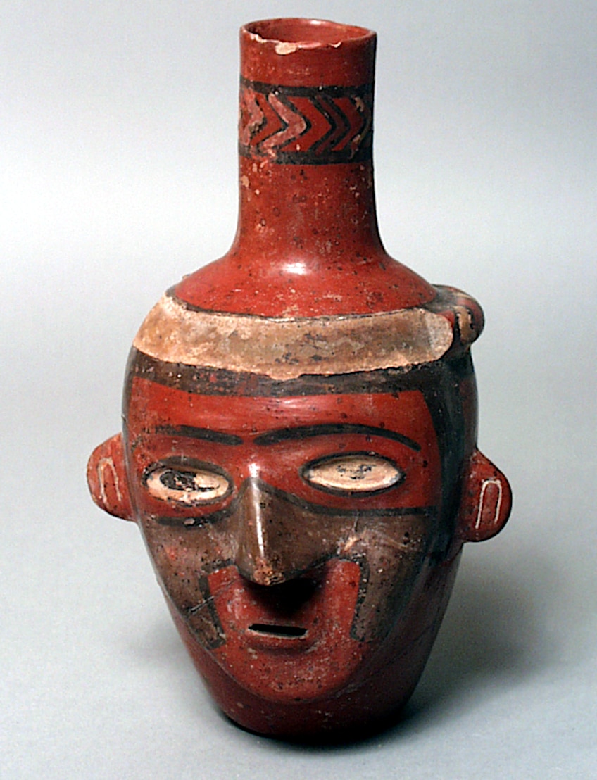 Inca Portrait Jar with Face Painting