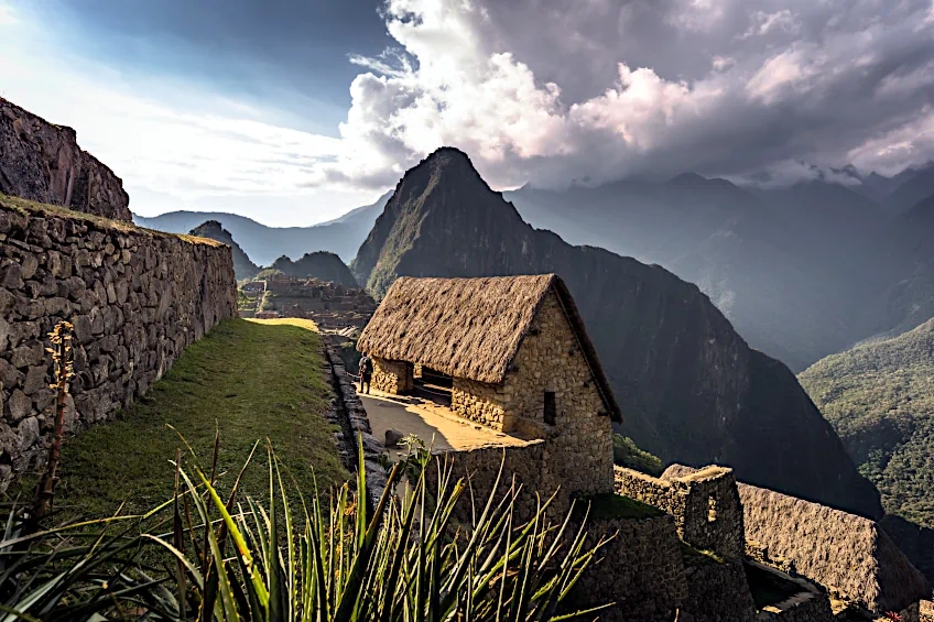 Thatched and Gabled Inca Structure
