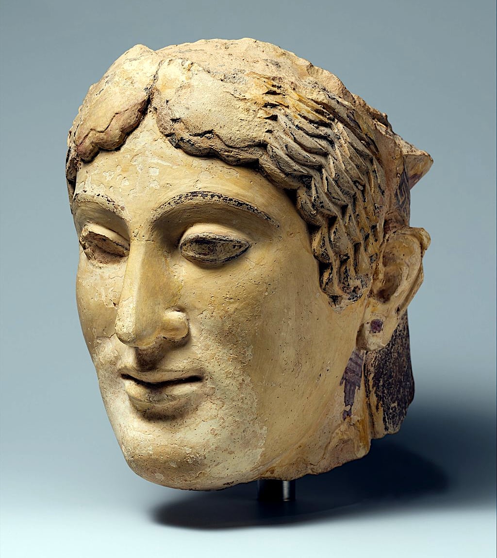 Archaic Greek Terracotta Head