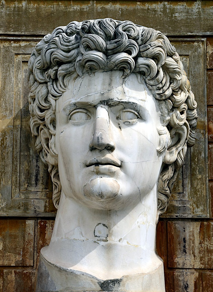 Head of Colossal Augustus Statue