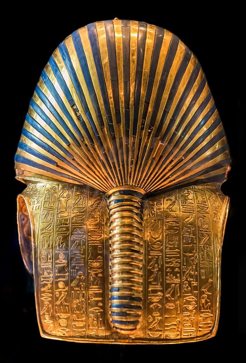 Mask of Tutankhamun Inscription