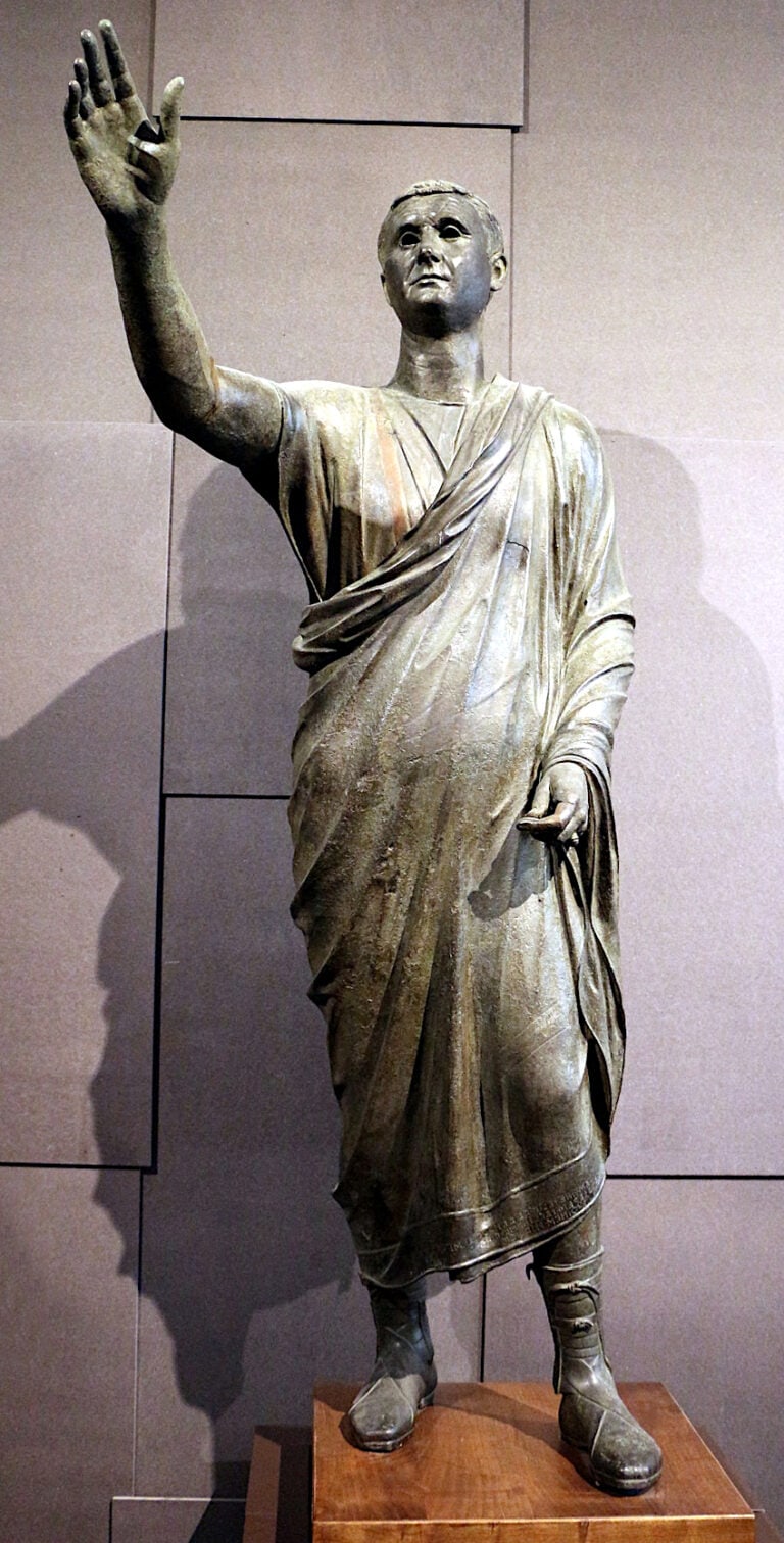 Roman Rhetor Statue Famous Roman Statues - Early to Late Period Roman Sculpture