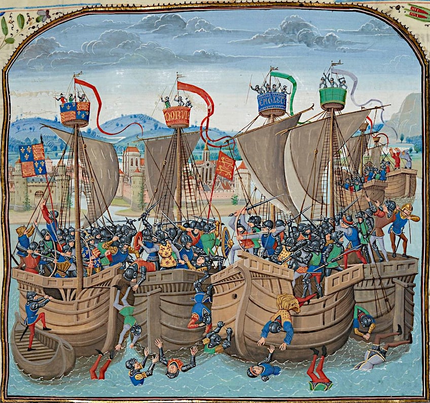 Battle of Sluys and Battle of Crécy