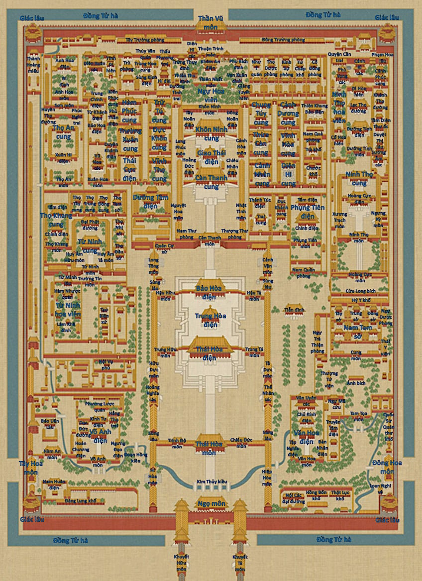 Chinese Imperial Forbidden City Plan