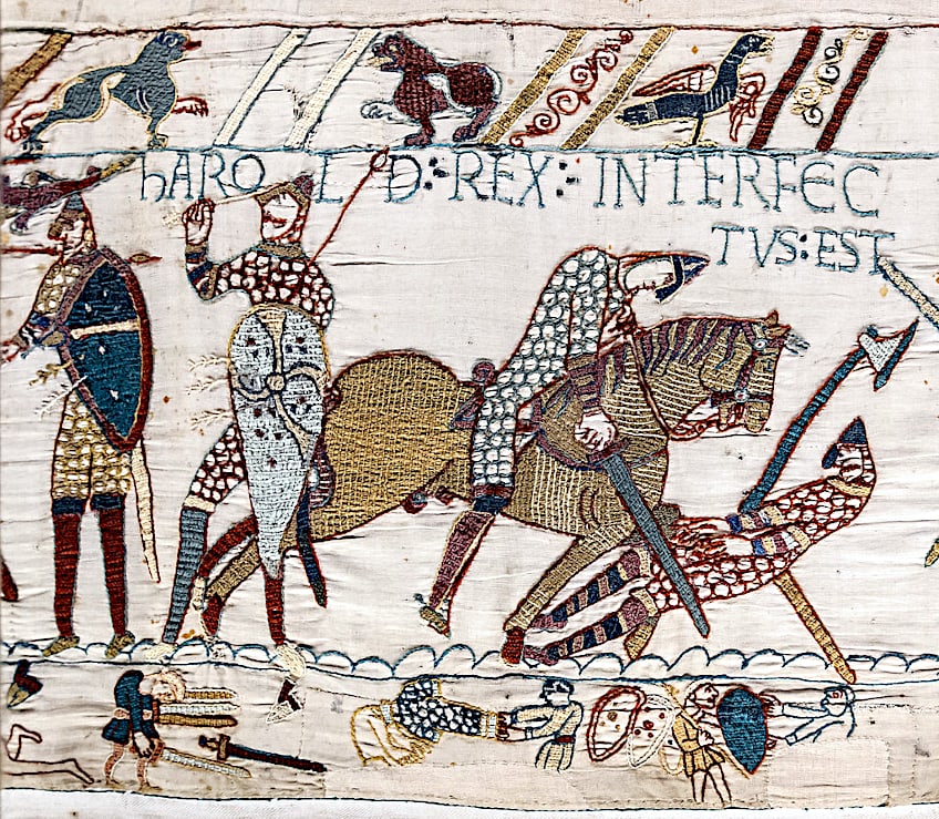 Death of King Harold at the Battle of Hastings