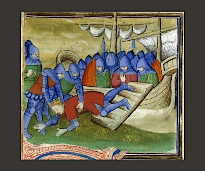 Edward III Arriving in Normandy