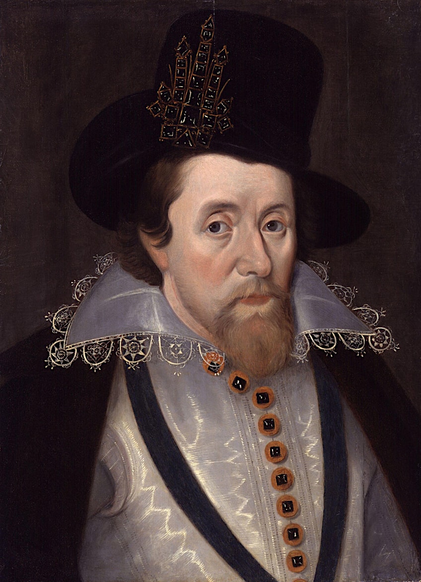 King James I and Famous English Castles
