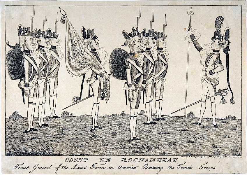 Count de Rochambeau at the Battle of Yorktown