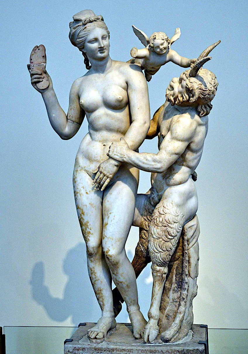 Greek Goddess Aphrodite and Pan