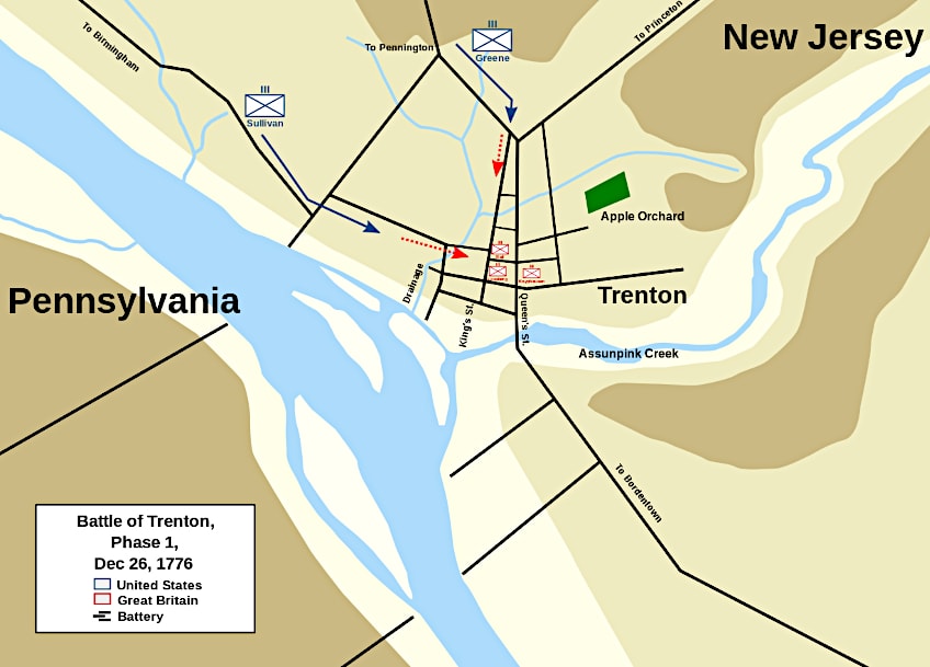 Start of the Battle of Trenton