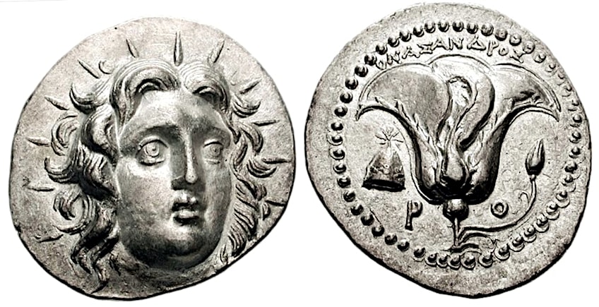 Symbols of Greek God Helios