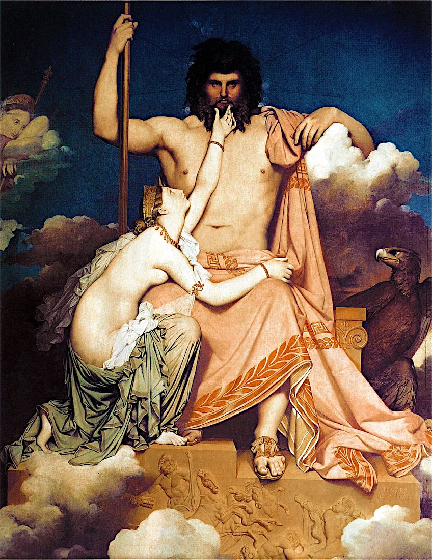 Zeus, Thetis, and the Trojan War