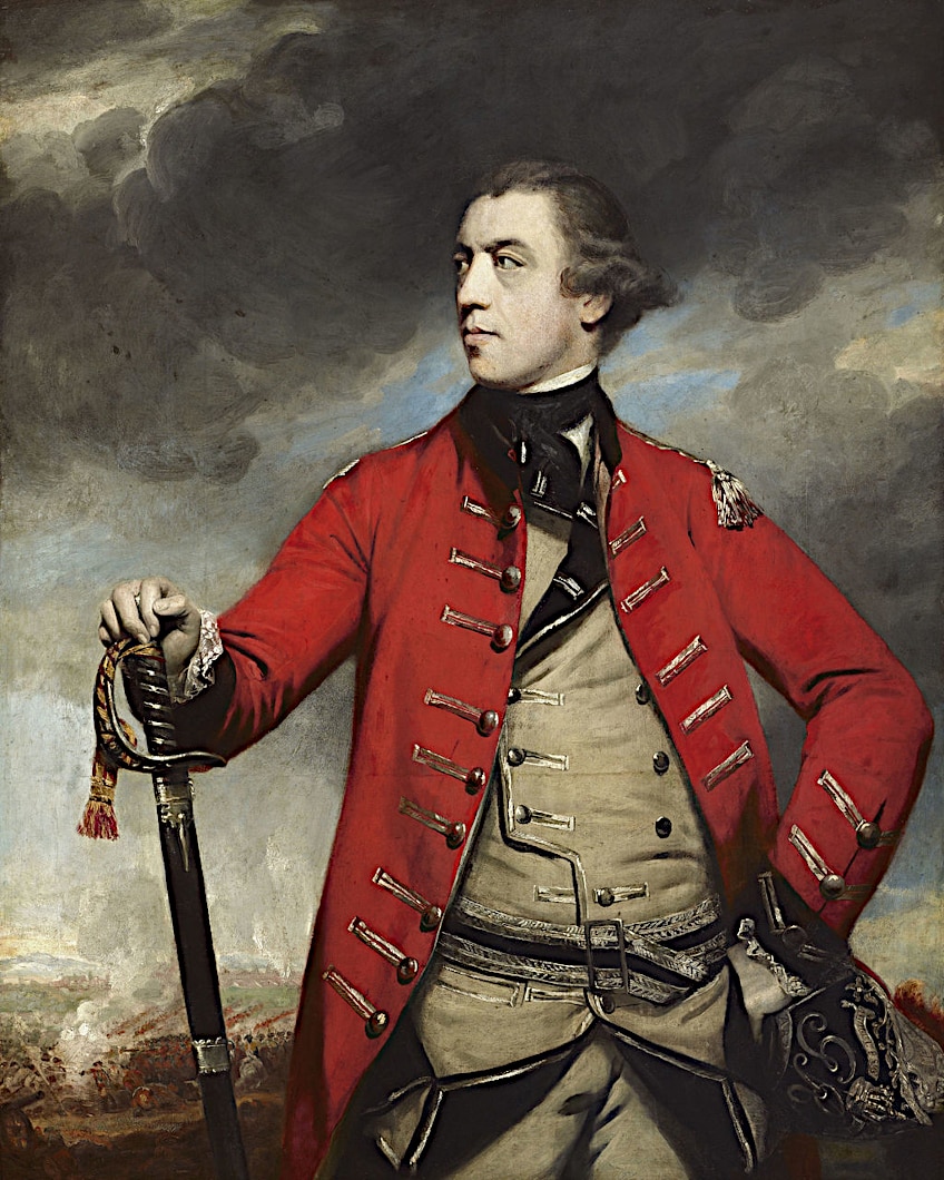 General Burgoyne at the Battle of Saratoga
