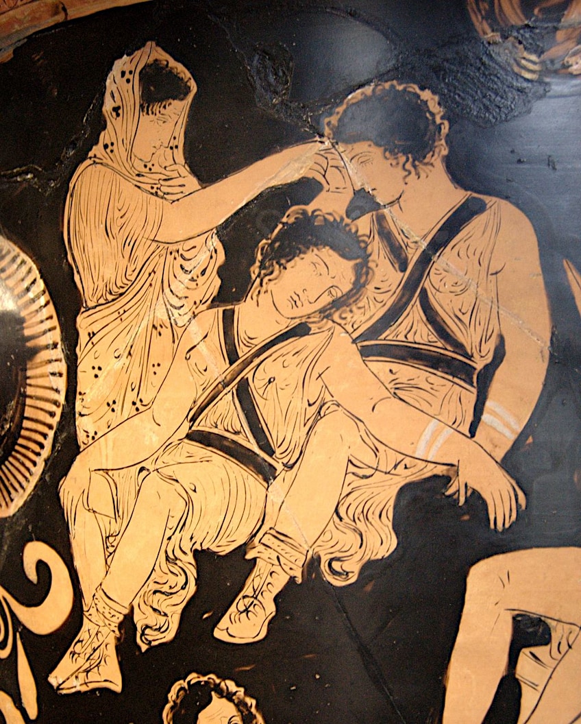 Greek God Uranus and the Furies