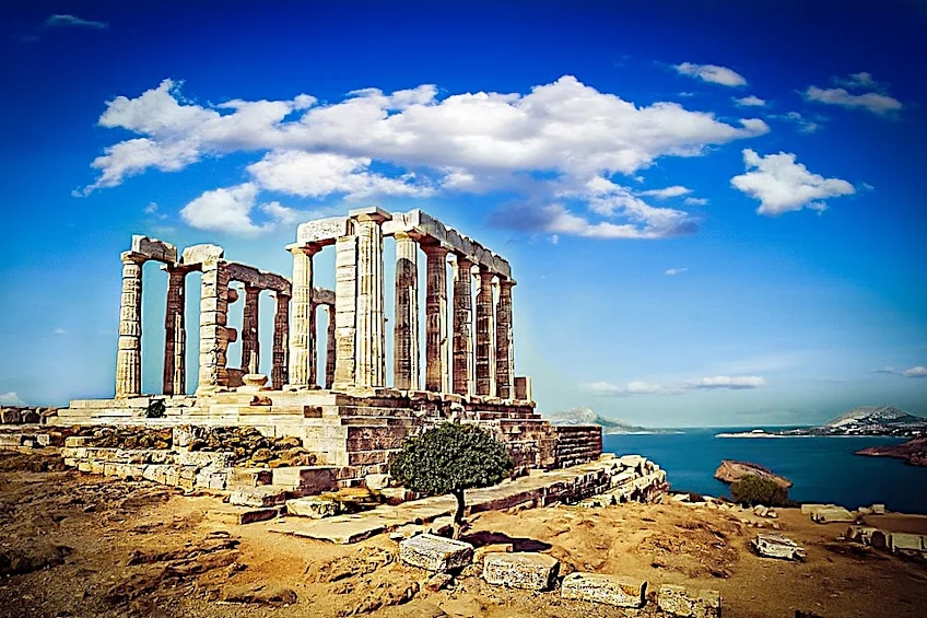 Temples of Greek God Poseidon