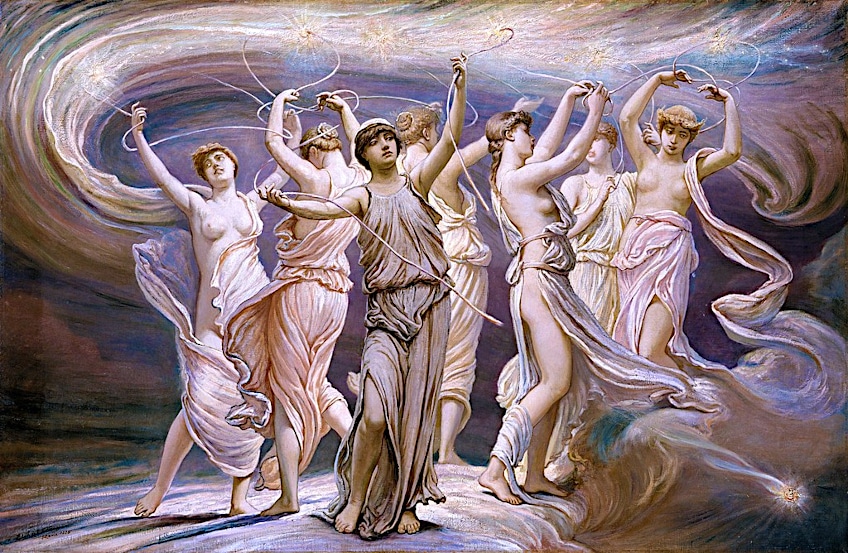 Greek Goddess Iris and the Pleiades
