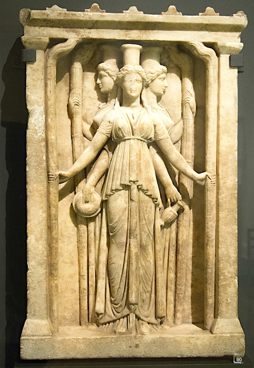 Triple-Bodied Greek Goddess Hekate
