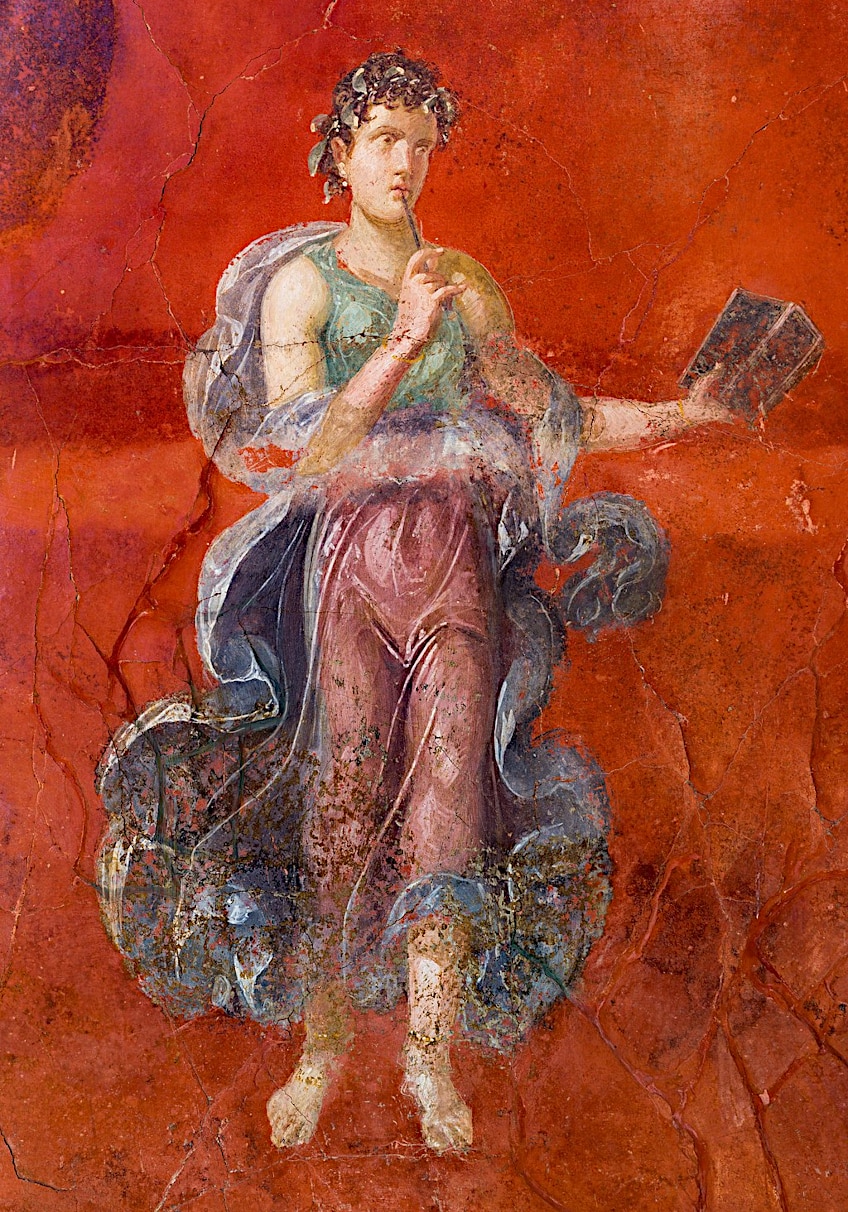 Attributes of Greek Muse Calliope