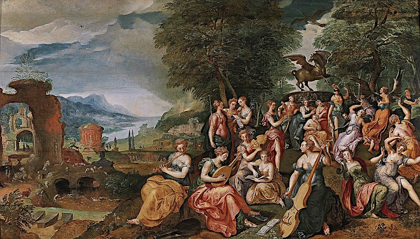 Myth of the Muses and the Pierides