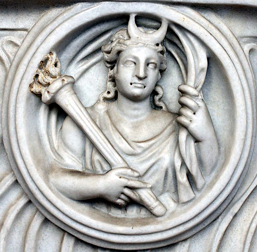 Attributes of Greek Goddess Selene