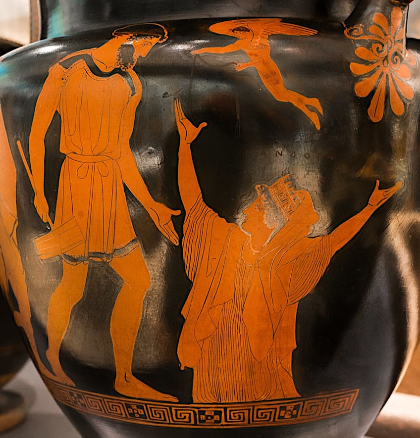 Greek God Epimetheus and Pandora