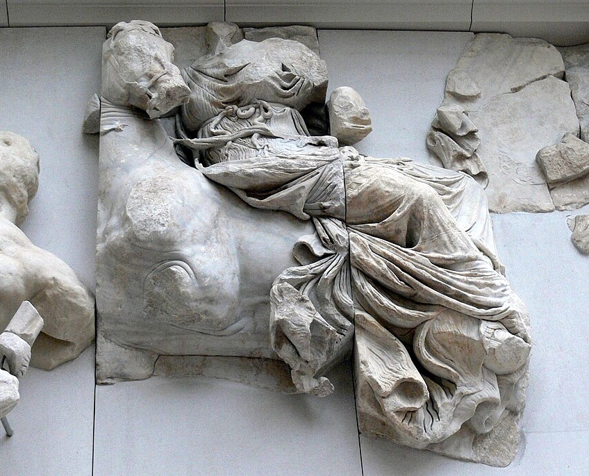 Greek Goddess Eos in the Gigantomachy